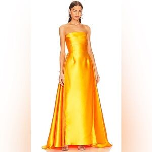 Solace London Tiffany Strapless Dress/Gown - Wedding guest dress (NET-A-PORTER)